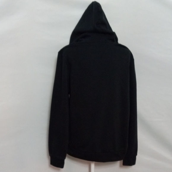 Adidas Women's Black Hoodie with White Logo - Picture 4 of 6